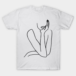 Woman Pen Artwork T-Shirt